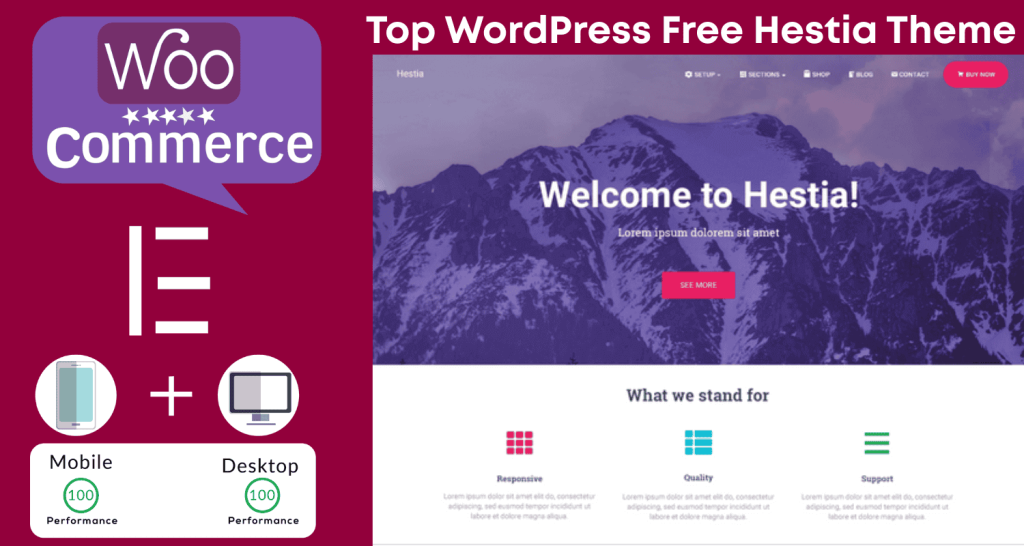 best woocommerce Hestia thme